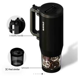 Holiday Gift EXPO NAYAD HydroStash 23oz Tumbler with Built-in Snack Box & Leakpr